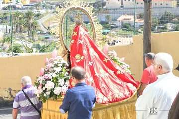 La Candelaria callejea por Tara en su día grande de sus fiestas en Telde/FJS Fotografía.
